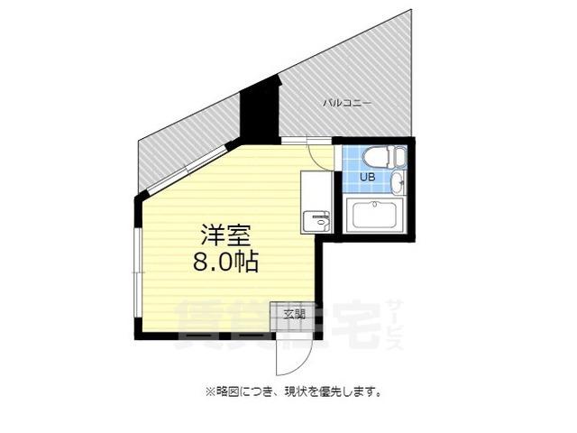 アスプロパラティ Ⅱ(ワンルーム/5階)の間取り写真