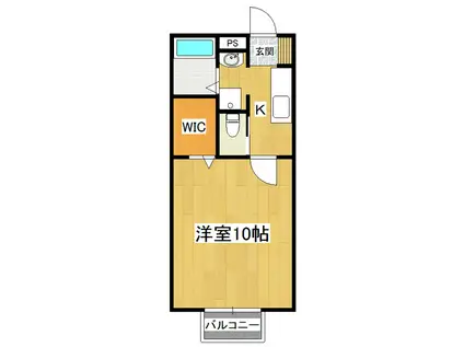 フィオーレ(1K/2階)の間取り写真