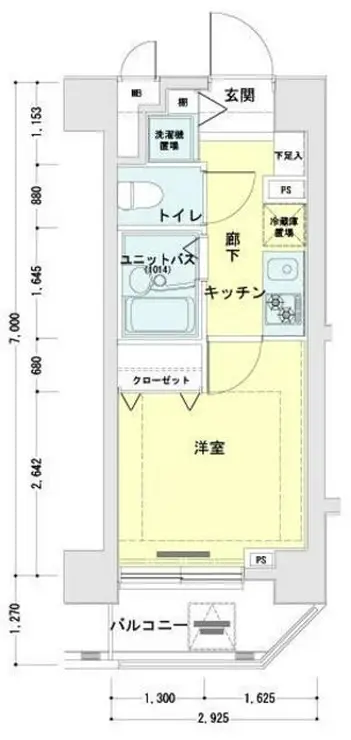 メインステージ恵比寿東 3階階 間取り