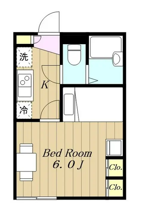 レオパレスグリーンプラネット 2階階 間取り