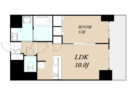 CAVANA梅田北(1LDK/7階)の間取り写真