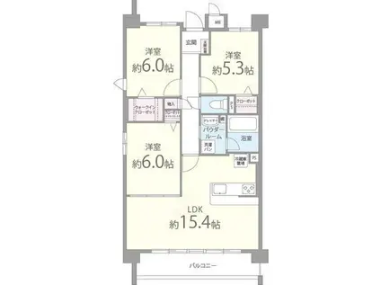 ブラン ジュール(3LDK/2階)の間取り写真