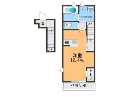 YOURMAISON BLOOM(ワンルーム/2階)の間取り写真