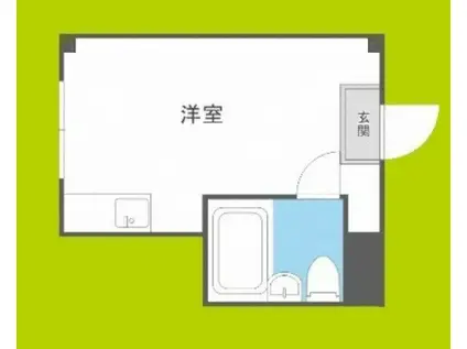 プレアール昭和町II(ワンルーム/6階)の間取り写真