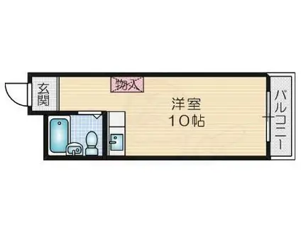 小林マンション(ワンルーム/1階)の間取り写真