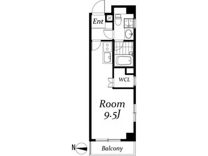 第3メゾンドヨシノ(ワンルーム/3階)の間取り写真