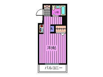 ベルセ別所(ワンルーム/5階)の間取り写真