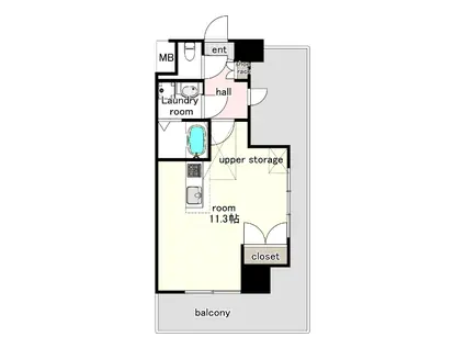 NO70 HARBOR サウス TOWER(2K/14階)の間取り写真