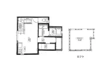イニシオM&I(ワンルーム/2階)の間取り写真