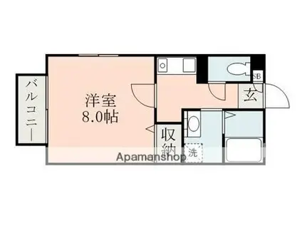 コンフォール下南部(1K/2階)の間取り写真