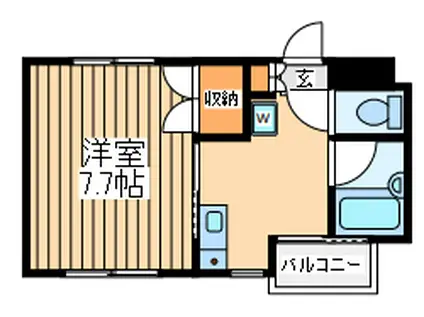 ルームズ町田ビル(1K/4階)の間取り写真