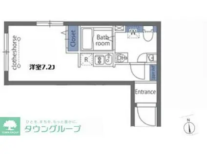 カーサ・スカートラ馬込 カーサスカートラ馬込(ワンルーム/3階)の間取り写真