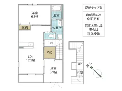 メルヴェーユ(2LDK/2階)の間取り写真