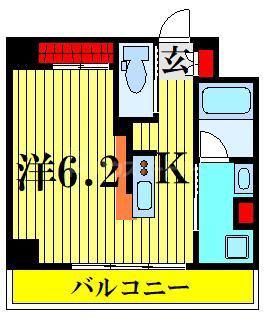 LOG本所吾妻橋(ワンルーム/4階)の間取り写真