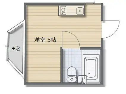 菅栄町マンションレディース(ワンルーム/2階)の間取り写真
