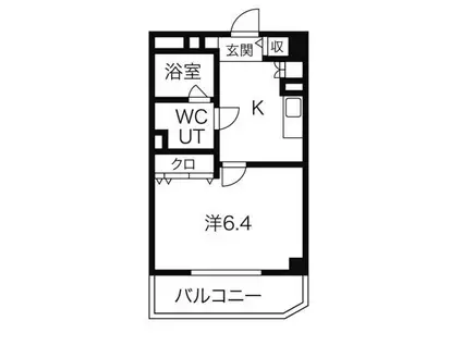 アール押切(1K/10階)の間取り写真