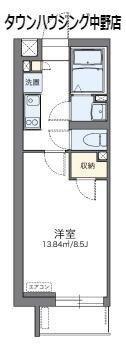 レオネクストMITUYOSHI(1K/5階)の間取り写真