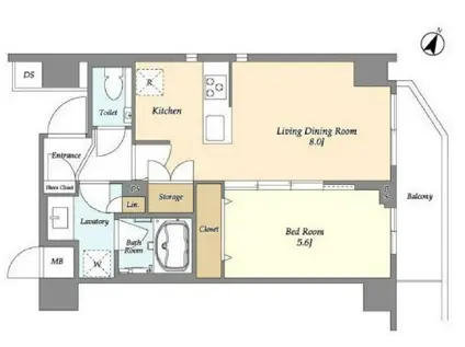 URBANLINK護国寺(1LDK/4階)の間取り写真