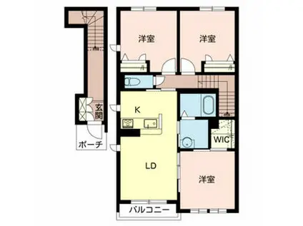 GALA GARDENS(3LDK/2階)の間取り写真