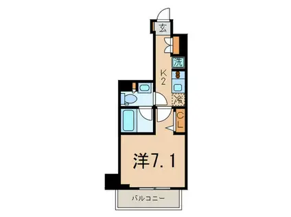 PRIMAL GOTANDA(1K/6階)の間取り写真