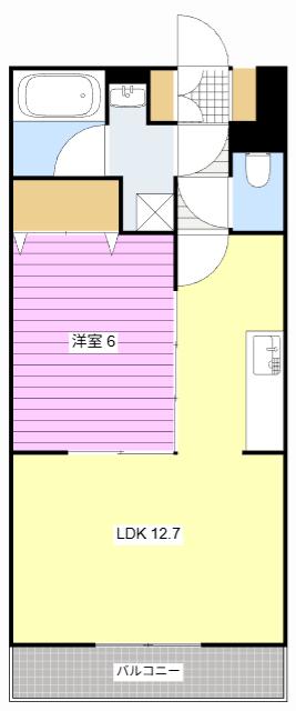 GRAND COLLINEII(1LDK/5階)の間取り写真