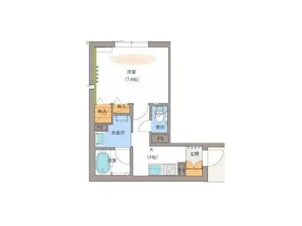 PHOENIX (1K/3階)の間取り写真