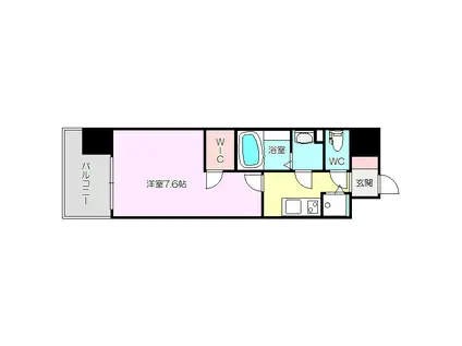 エスリード新大阪レジデンス(1K/4階)の間取り写真