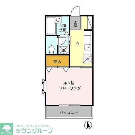 パナックス(1K/1階)の間取り写真