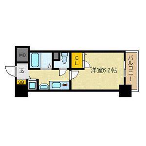 プレサンス泉セントマーク(1K/3階)の間取り写真