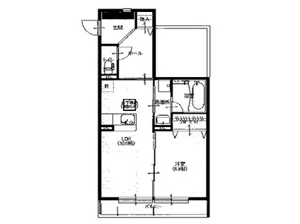 サンレガーロ久喜中央II(1LDK/3階)の間取り写真