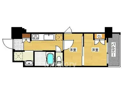 NO.105 SERIOUS CROSS STREET(2K/8階)の間取り写真