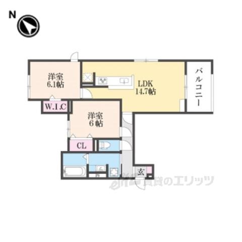 STグランツ(2LDK/3階)の間取り写真