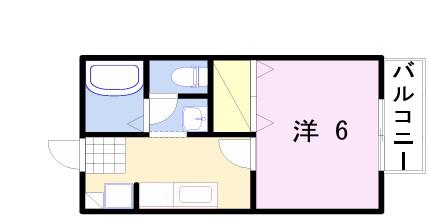 ＪＲ姫新線 余部駅 徒歩22分 2階建 築31年(1K/2階)の間取り写真