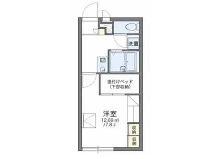 レオパレス伊料(1K/2階)の間取り写真