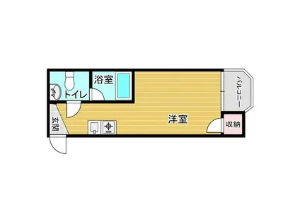 ラコート滝谷(1K/1階)の間取り写真