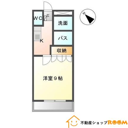 アシューレSR(1K/2階)の間取り写真
