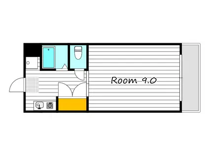 サンライト津島III(1K/1階)の間取り写真
