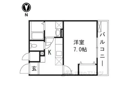 フィオーレ 1(1K/2階)の間取り写真