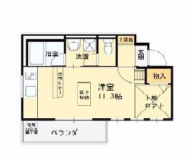 RENACE 25ANS(ワンルーム/3階)の間取り写真