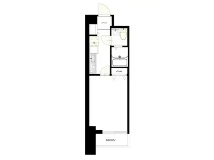 カリーノ元浅草(1K/5階)の間取り写真