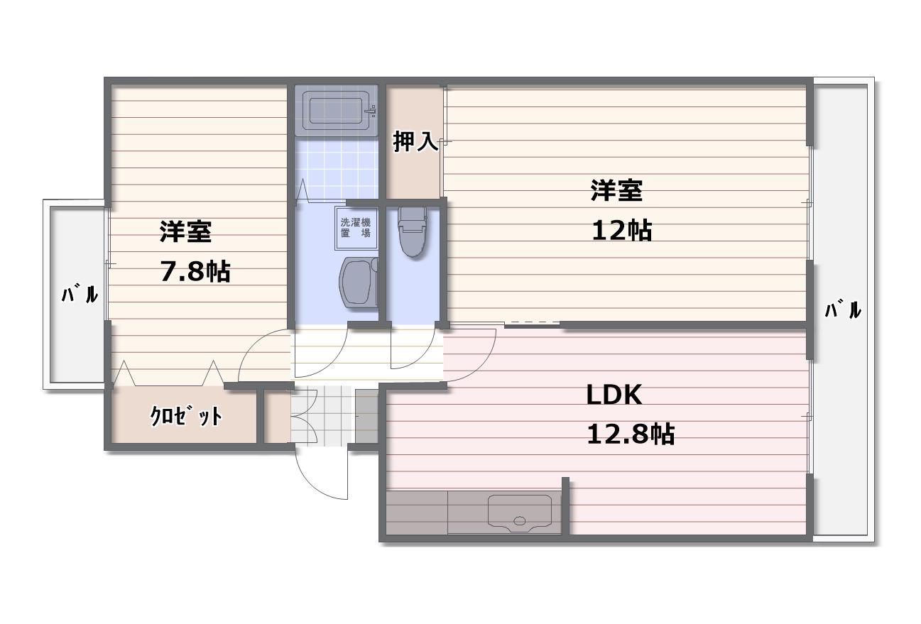 THE PASTORAL サウス WING(3LDK/4階)の間取り写真