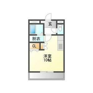 ヴォールYS(ワンルーム/2階)の間取り写真