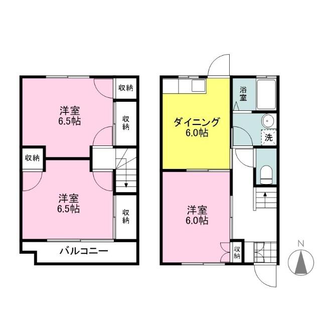 サンクチュアリー22(3DK/1階)の間取り写真