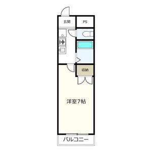 クレールたつた(1K/7階)の間取り写真