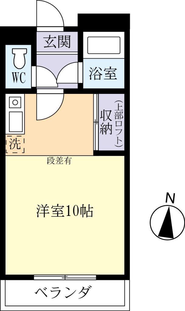丸五富士(ワンルーム/8階)の間取り写真