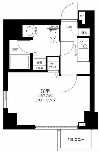 パレステュディオ本郷東大前(1K/6階)の間取り写真