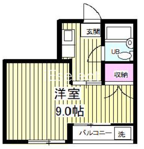ドルチェ(1K/1階)の間取り写真