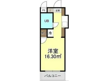 ウインベルソロ赤羽第3(ワンルーム/1階)の間取り写真
