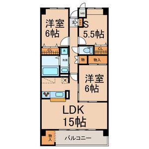 セント・アロマ(2SLDK/4階)の間取り写真