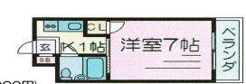 フレックス新大阪(ワンルーム/2階)の間取り写真